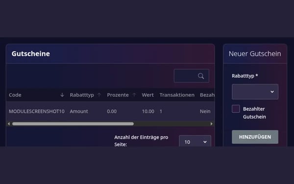 Voucher management service